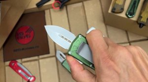 Реплика ножа Microtech Exocet зеленый и белый - обзор!