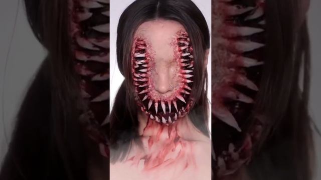 Horror Makeup ? идея макияжа на Хеллоуин #гримнахеллоуин #грим #хеллоуин #halloween #sfxmakeup #fx