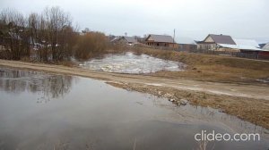 Весеннее половодье на речке Кишертка.