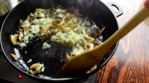Сливочная паста с грибами и курицей
