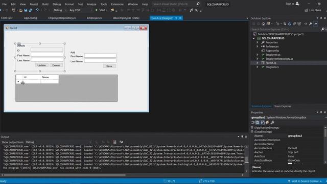 How to connect to SQL Server Database using Visual Studio 2019 C# (with CRUD) Part 2 смотреть онлайн