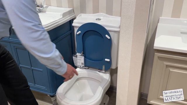 Сантехника.ру Напольный унитаз Caprigo Borgo 3813 УК027871/Крышка-сиденье Caprigo Borgo KFe-BC-B136 смотреть онлайн