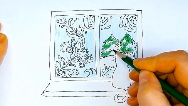 Как нарисовать онко. Морозные узоры смотреть онлайн