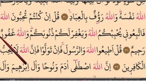 Quran Lessons with Tajweed ☪️ Surah Aal-e Imran, verses 30-34. سورة آل عمران #Lesson8