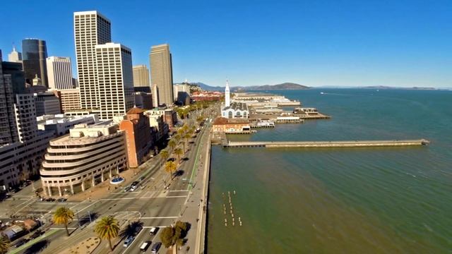 San Francisco, California 4k Drone | Golden Gate Bridge Drone 4k смотреть онлайн