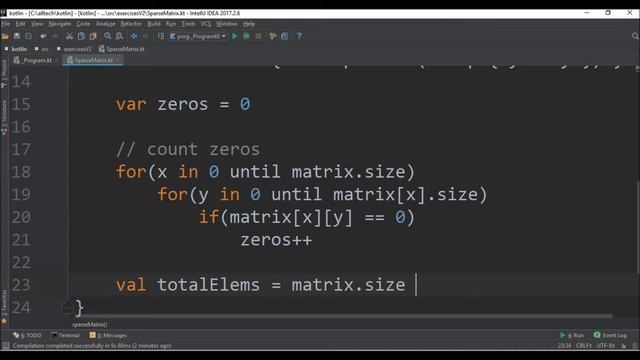 sparse matrix in kotlin смотреть онлайн