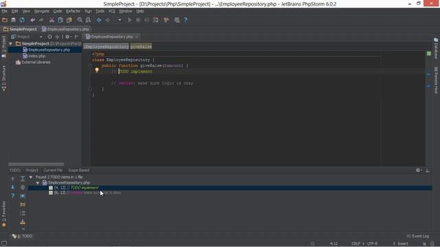 TODO Comments in PhpStorm - PhpStorm Video Tutorial смотреть онлайн