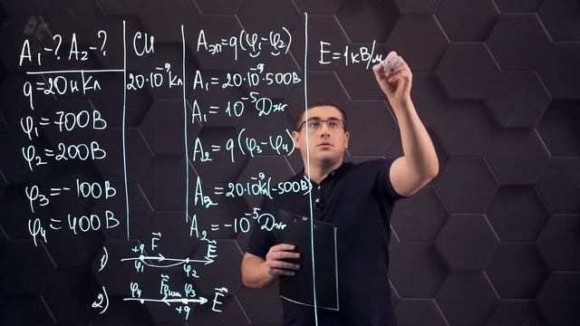 Потенциал и разность потенциалов электрического поля. Практическая часть. 8 класс.