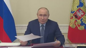 Полное видео. Владимир Путин в режиме видеоконференции провёл совещание с членами Правительства.