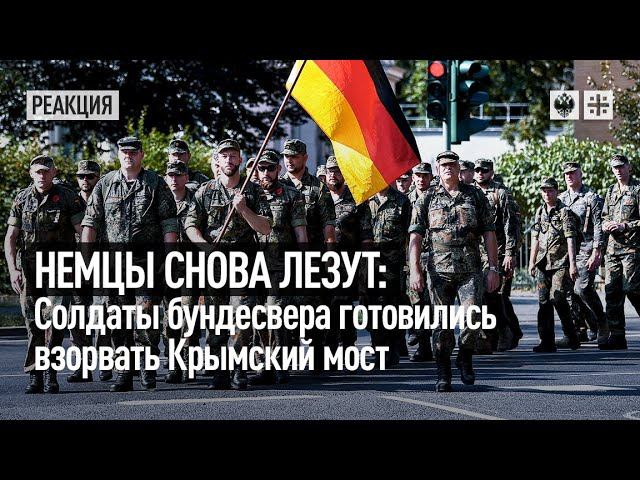 Немцы снова лезут: Солдаты бундесвера готовились взорвать Крымский мост