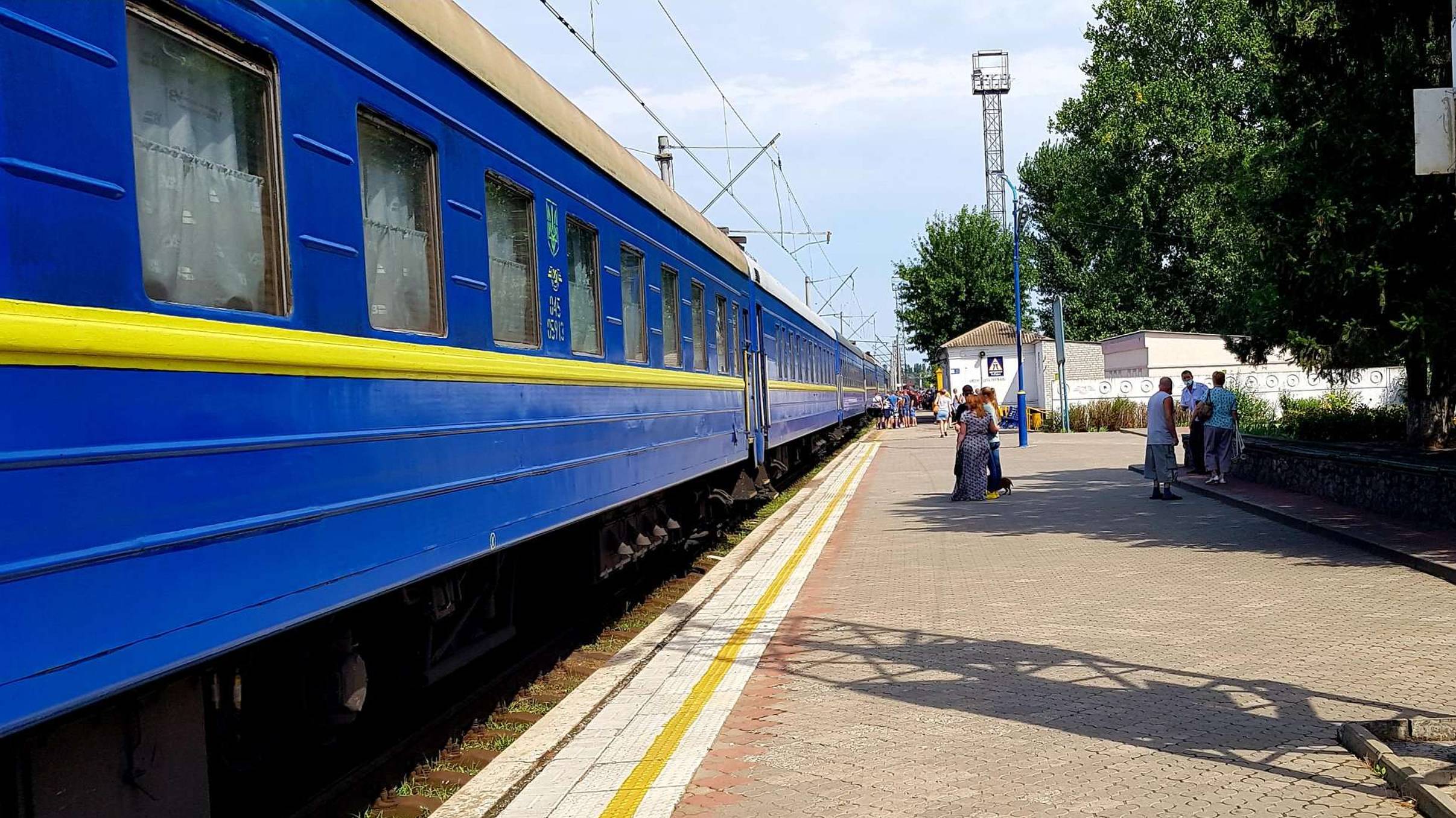 Едем по Украине в СВ: поезд Львов - Запорожье (Никополь, Запорожье). Съёмка 5.8.2021