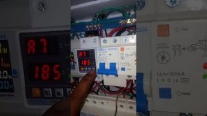 panel setting of over and under voltage.. ac monitor and rcbo .