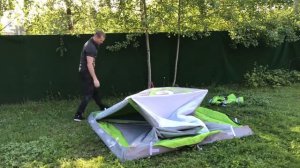 Раскрытие палатки Лотос Куб 3 Компакт Термо