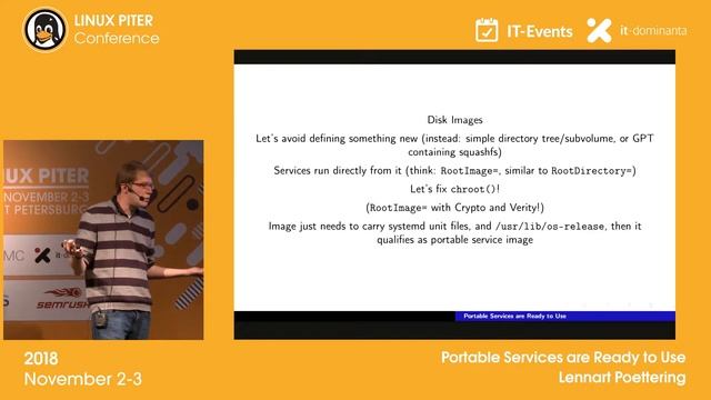 [RUS] Lennart Poettering: "Portable Services are Ready to Use" / #LinuxPiter смотреть онлайн