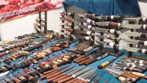 ?Выставка Ладья 2017! Ножи Сковородихина из Ворсмы! Складные ножи! Охотничьи ножи! Нож финка НКВД!