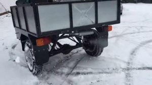 самодельный мотоцикл Урал  с кузовом