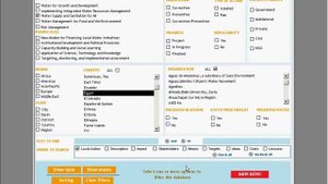 HOWTO: Use the fourth world water forum local action database!