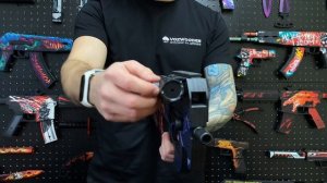 Пистолет-пулемет P90 Скоростной зверь: деревянный резинкострел из CS GO