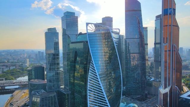 Москва Сити 2022 с высоты птичьего полёта смотреть онлайн