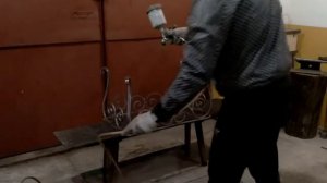 Кованая банкетка