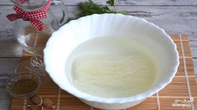 Салат Фунчоза с овощами
