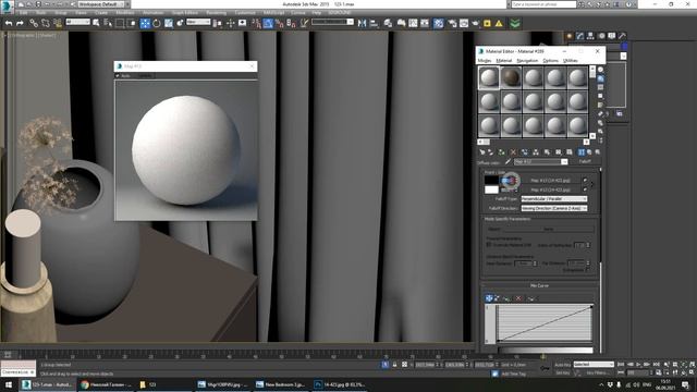 Разбор сцены интерьера спальни