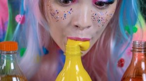 Мукбанг Гигантская Конфетная Бутылка Челлендж | Загадочное Медовое Желе с Конфетами от RATATA COOL