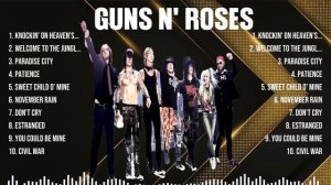Guns N' Roses Greatest Hits 2024   Pop Music Mix   Top 10 Hits Of All Time