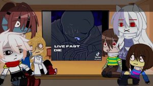 Undertale react to Nightmare Sans 1/2