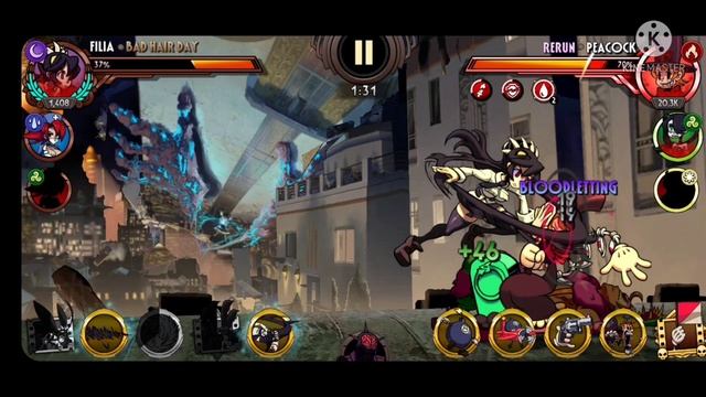 Skullgirls Mobile Gameplay: Part 100 Bronze only Holodeck Hazards Master Difficulty смотреть онлайн