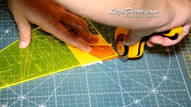 Patchwork tutorial Angle - Patchworkové vzory LizaDecor.com смотреть онлайн