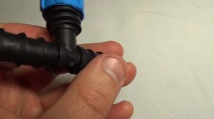 Фитинг тройник для садовой ПНД трубы d16 - лента (SL-021)