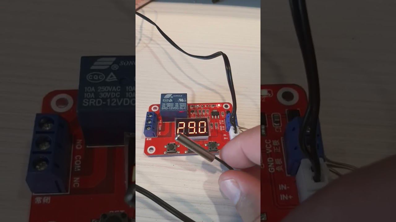 Цифровой светодиодный термостат. смотреть онлайн