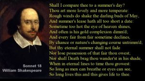 Shall I compare thee to a summer's day?  # Shakespeare Sonnet 18 with text