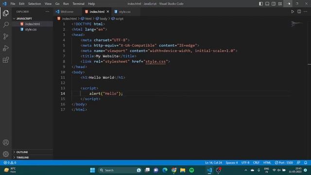 How To Add JavaScript to HTML (With Examples)  | JavaScript Tutorial