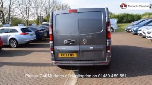 AK17FNS Vauxhall Vivaro L1H1 2700 LIMITED EDITION NAV CDTI P/V BITURBO S/S 1.6l MURKETTS HUNTINGTON