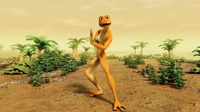 dancing frog,жёлтая лягушка танцует