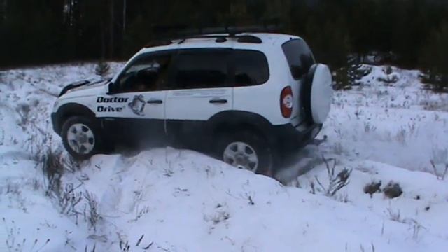 НИВА на блокировке Doctor Drive. Проезд диагонали. смотреть онлайн