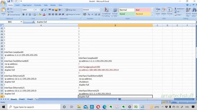 Compare Config files using Microsoft Excel ! Very Useful trick for Network Engineers смотреть онлайн