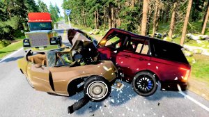 BeamNG Drive - Реалистичные автомобильные аварии и погони и ДТП. Бимка.