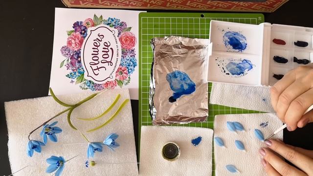 Пролески. МК от тычинок до сборки.