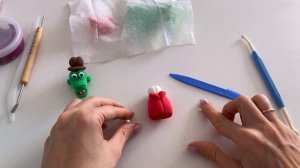 Лепим крокодила Гену из воздушного пластилина. Простая лепка для детей. Легкий пластилин.