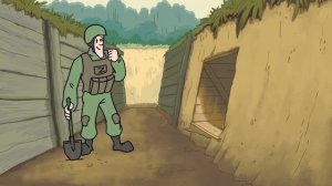 Военно-поучительный мультик. 4 часть Озвучивает Охлобыстин/Military-instructive cartoon. Part 4