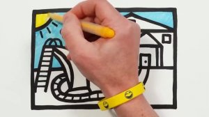 Рисуем фломастерами. Простой милый рисунок. Рисование для детей