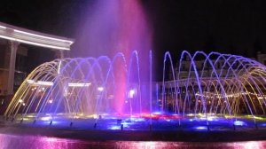 Кисловодский светомузыкальный фонтан с огнем.  26.06.2022 г.