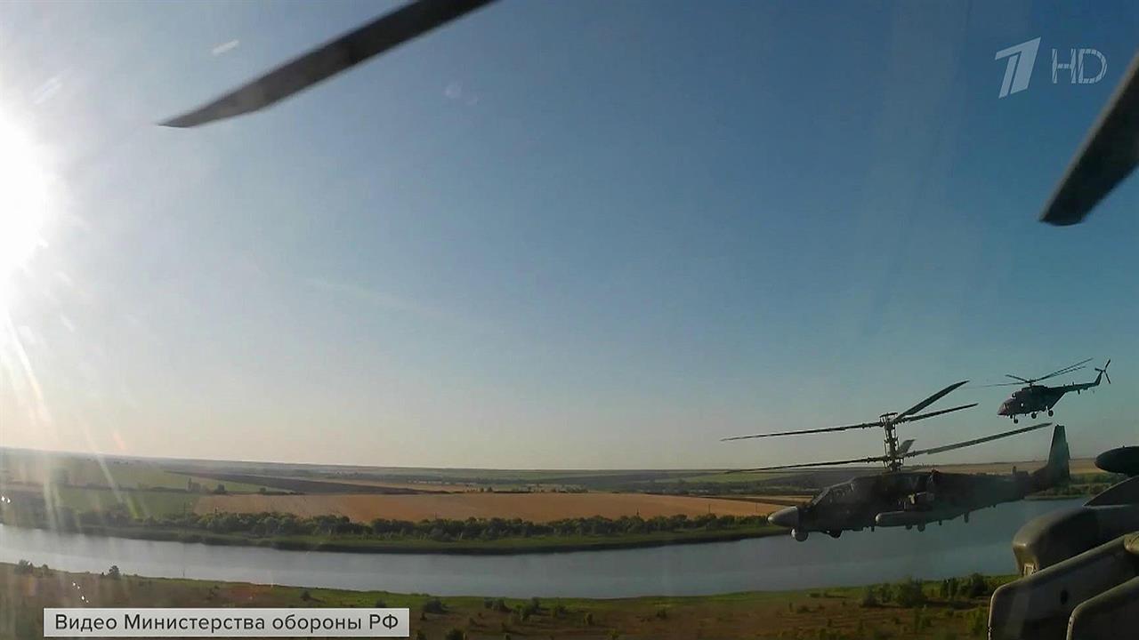 Российские вертолетчики не допустили попытку новой провокации в районе Запорожской АЭС