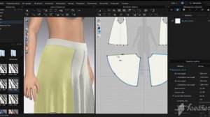 CLO3d - 1 часть складки-плиссе (pleats)