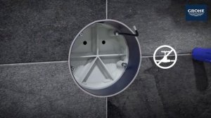 Установка скрытой части Grohe SmartBox 35600000 и термостата SmartControl 29126000