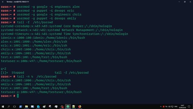 LFCS | Добавление пользователей группы во вторичную и первичную группу | openSUSE Leap 15.0 смотреть онлайн