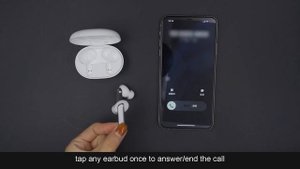 Беспроводные наушники Haylou W1, синхронизация с iPhone